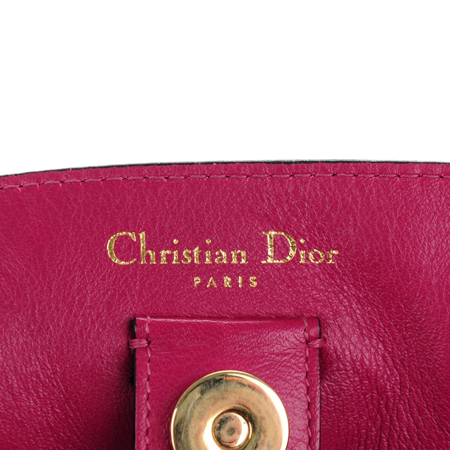 Christian Dior Bullcalf Diorissimo Large Black Rose Indien 6 of 9