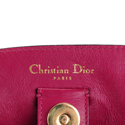 Christian Dior Bullcalf Diorissimo Large Black Rose Indien 6 of 9