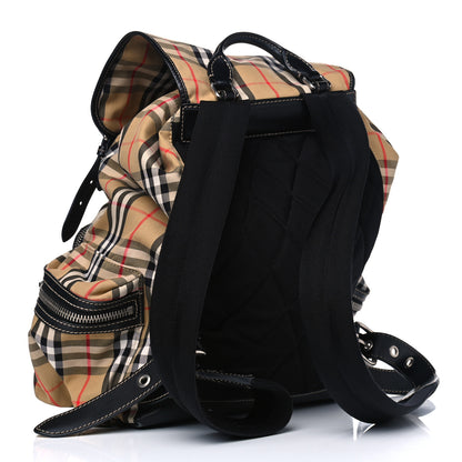 Burberry Canvas Vintage Check Large Rucksack Backpack Antique Yellow 2 of 8