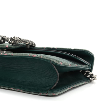 Gucci Velvet Moon Calfskin Crystal GG Monogram Small Dionysus Shoulder Bag Avio Dusty Pink Black Diamond 11 of 12