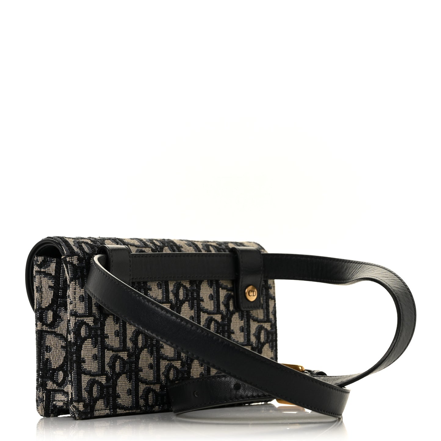 Oblique Saddle Belt Bag Blue