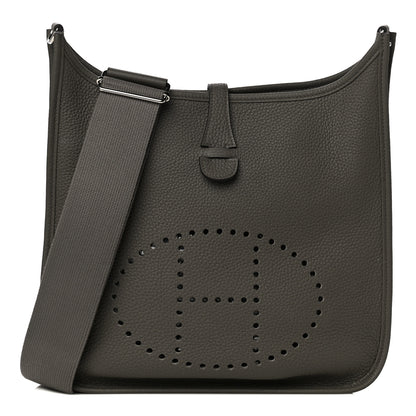 Hermes Taurillon Clemence Evelyne III PM Etain 1 of 12