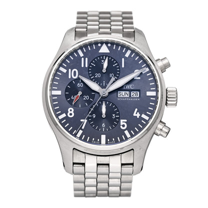 IWC Stainless Steel 43mm Pilot Spitfire Chronograph Automatic Watch Slate IW377719 1 of 5