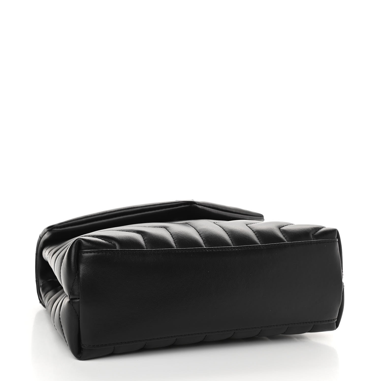 Saint Laurent Calfskin Y Quilted Monogram Small Loulou Chain Satchel Black 4 of 10