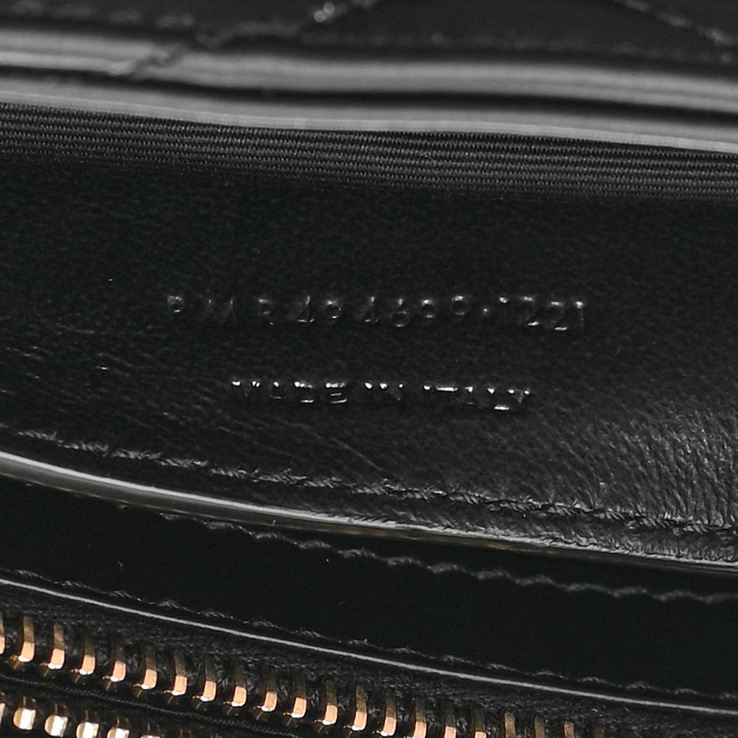 Calfskin Y Quilted Monogram Small Loulou Chain Satchel Black