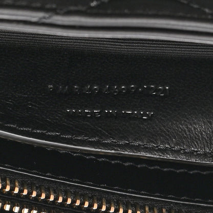 Saint Laurent Calfskin Y Quilted Monogram Small Loulou Chain Satchel Black 7 of 13