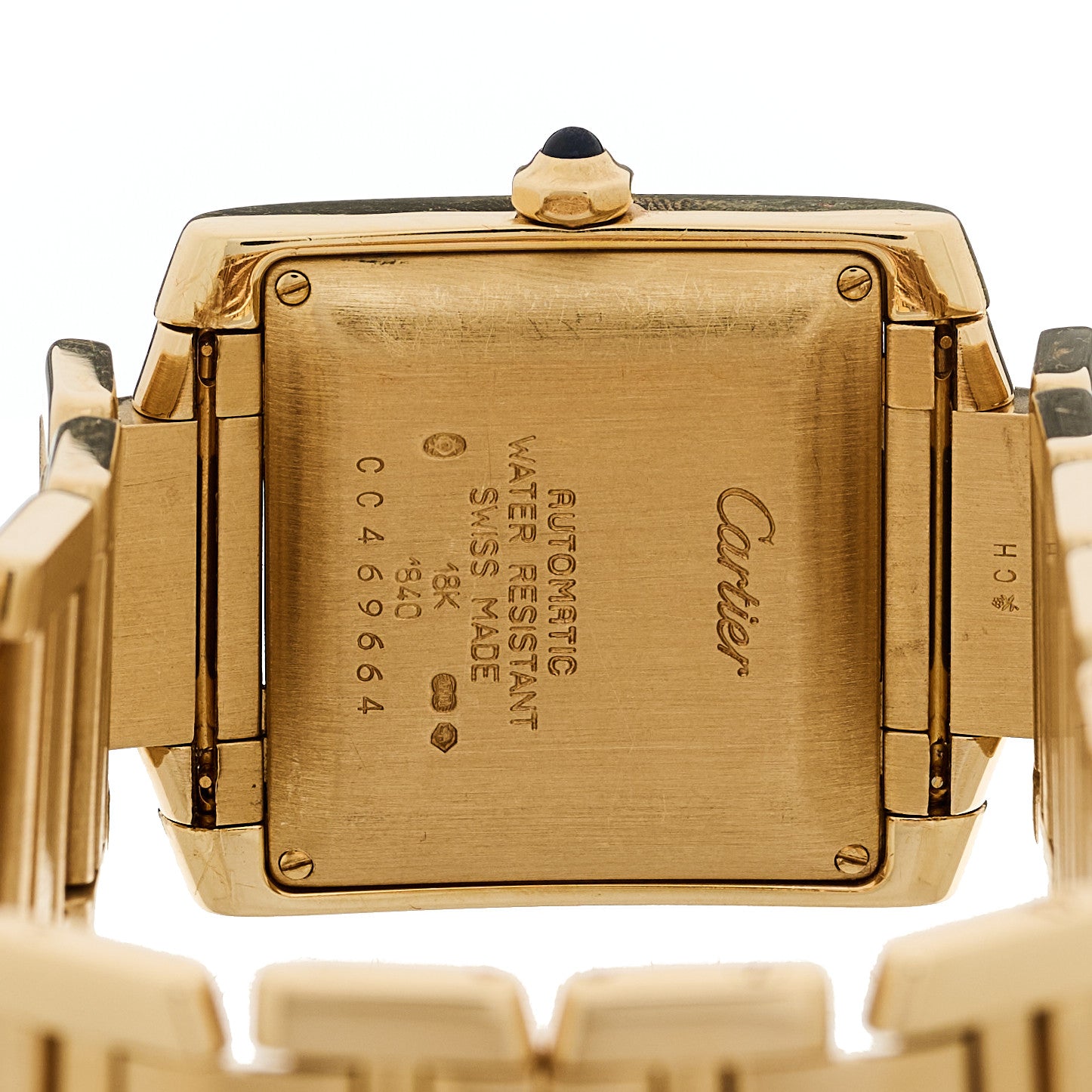 Cartier 18K Yellow Gold 28mm Tank Francaise Automatic Watch 4 of 4