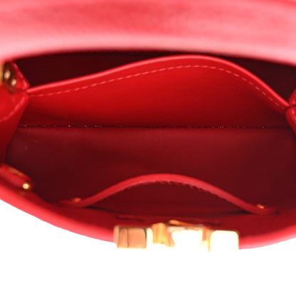 Louis Vuitton Taurillon Mini Capucines Scarlet 5 of 11