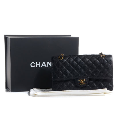 Chanel Caviar Quilted Medium Double Flap Black 9 of 9