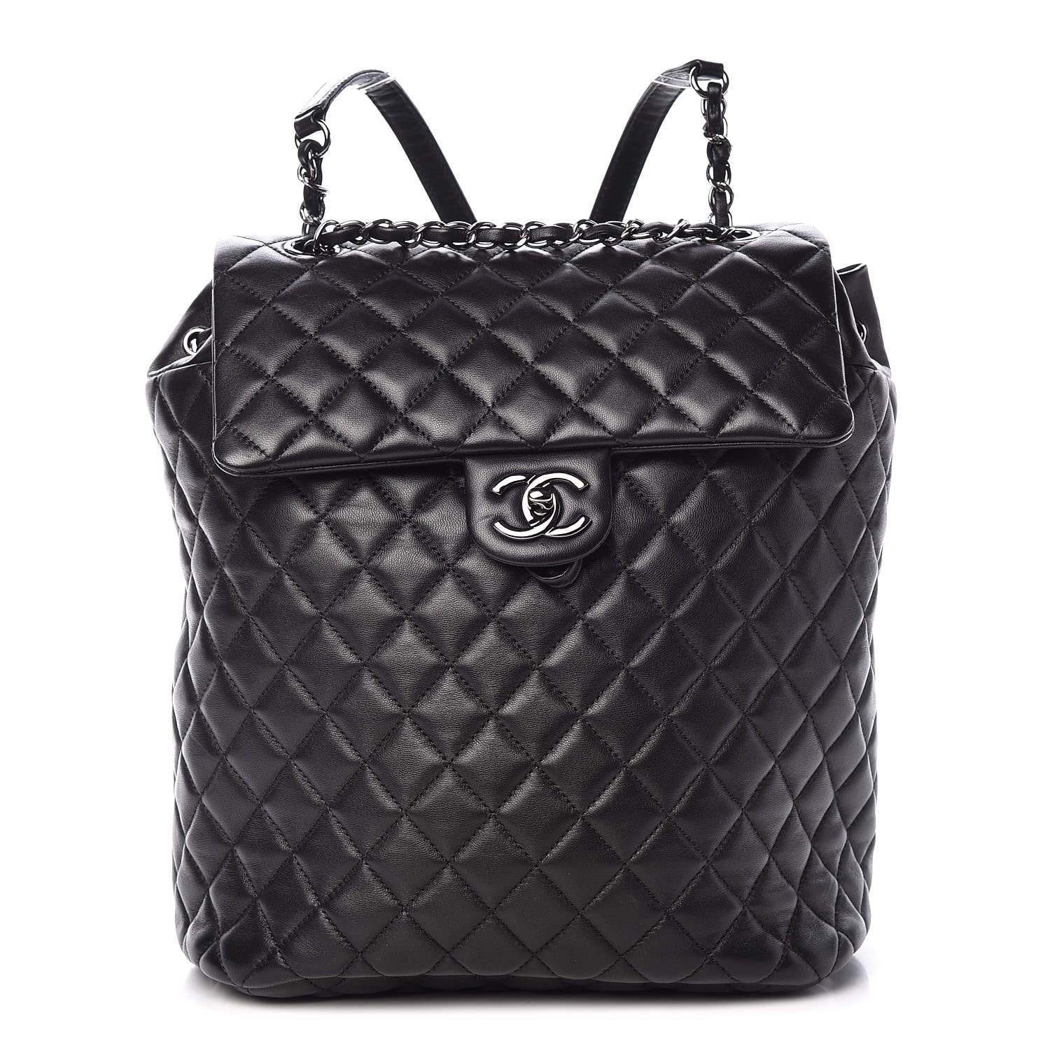 Chanel Lambskin Quilted Large Urban Spirit Backpack Black 1 of 9