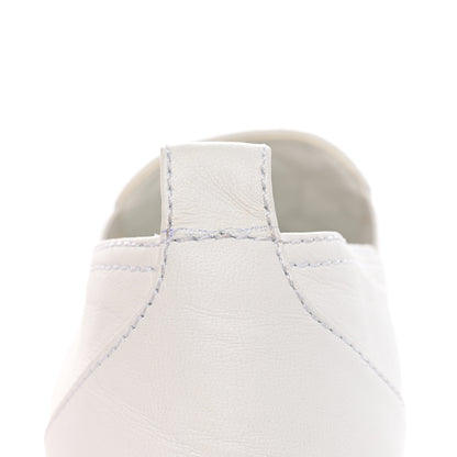 Chanel Lambskin Quilted Womens CC Stroll Sneakers 40 White 12 of 18