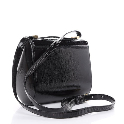 Givenchy Textured Patent Calfskin Mini Pandora Box Crossbody Bag Black 3 of 16