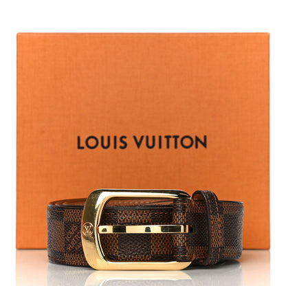 Louis Vuitton Damier Ebene 30mm Ellipse Belt 90 36 16 of 16