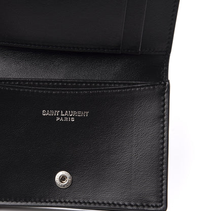 Saint Laurent Smooth Calfskin Business Card Case Black 6 of 9