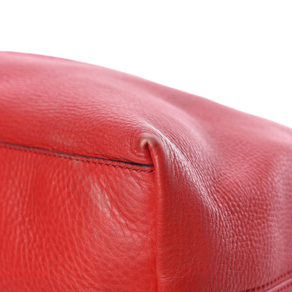 Gucci Pebbled Calfskin Medium Soho Chain Shoulder Bag Tabasco Red 13 of 25