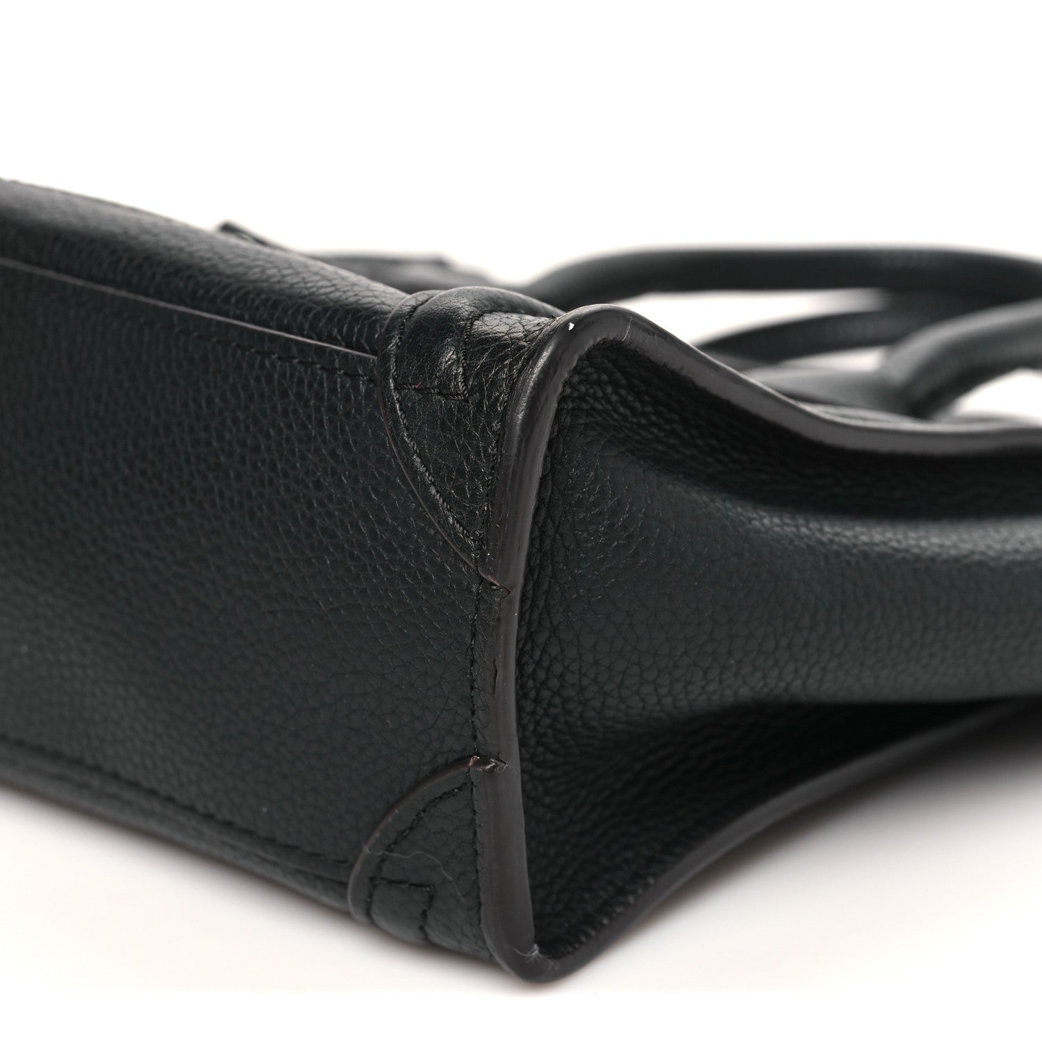 Celine Pebbled Calfskin Nano Luggage Black 9 of 9