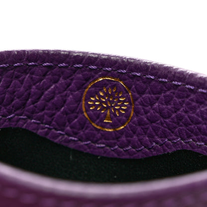 Mulberry Classic Grain Zipped Credit Card Slip Purple 6 of 6