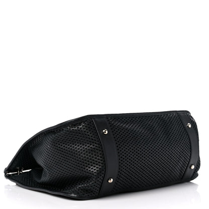 Chanel Calfskin Perforated Up In The Air Tote Black 4 of 12