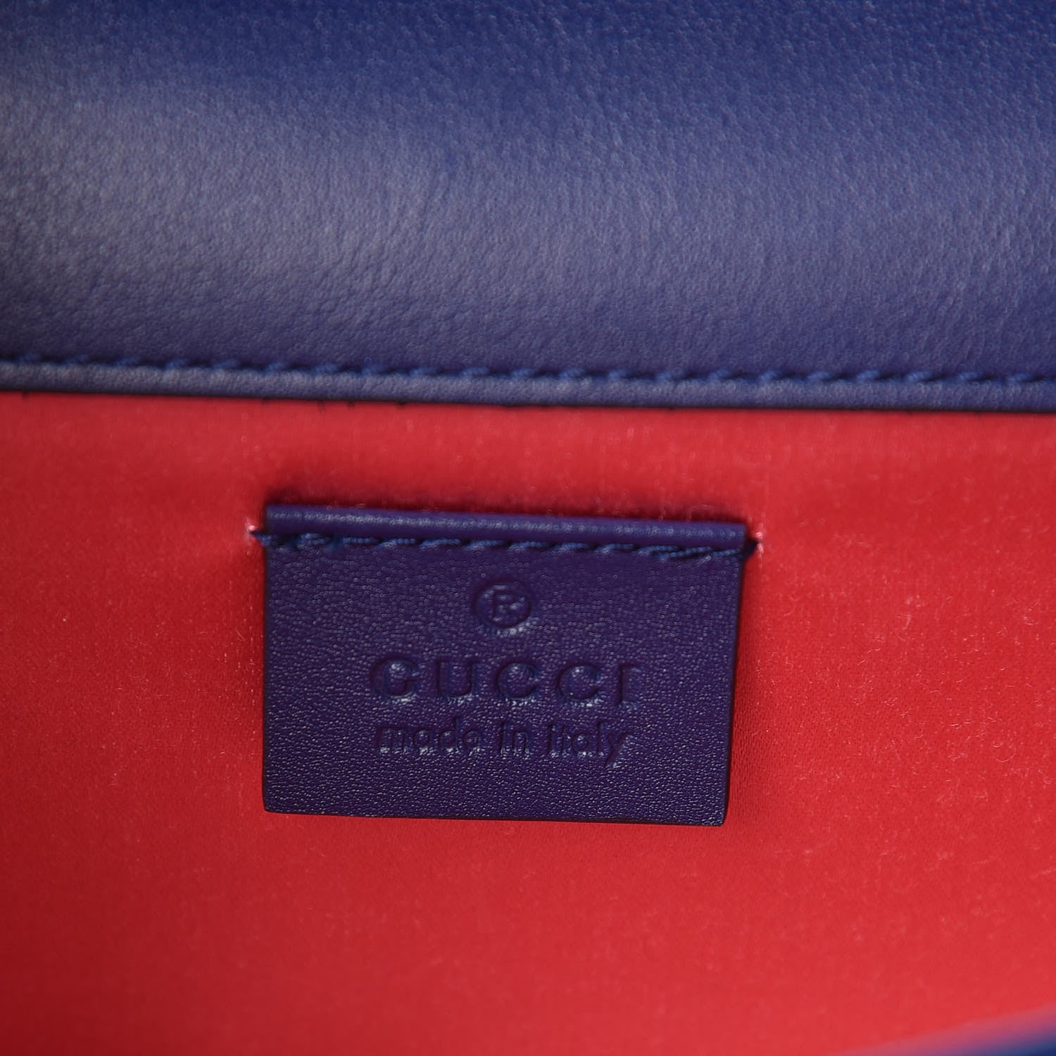 Gucci Velvet Crystal Square G Shoulder Bag Cobalt Blue 6 of 13