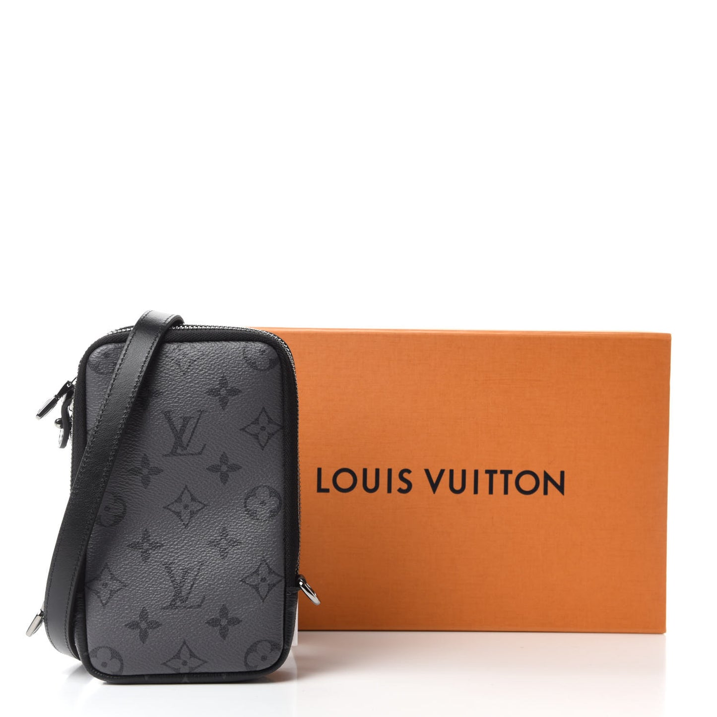 Monogram Eclipse Reverse Double Phone Pouch