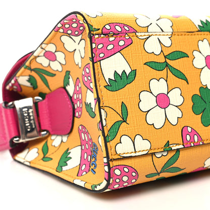 Gucci Canvas Childrens Flower Mushroom Print Shoulder Bag 9 of 10