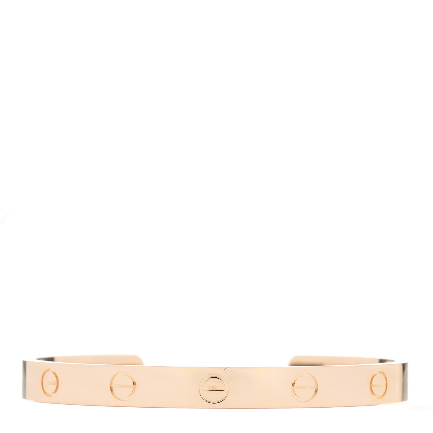 Cartier 18K Pink Gold LOVE Cuff Bracelet 17 1 of 4
