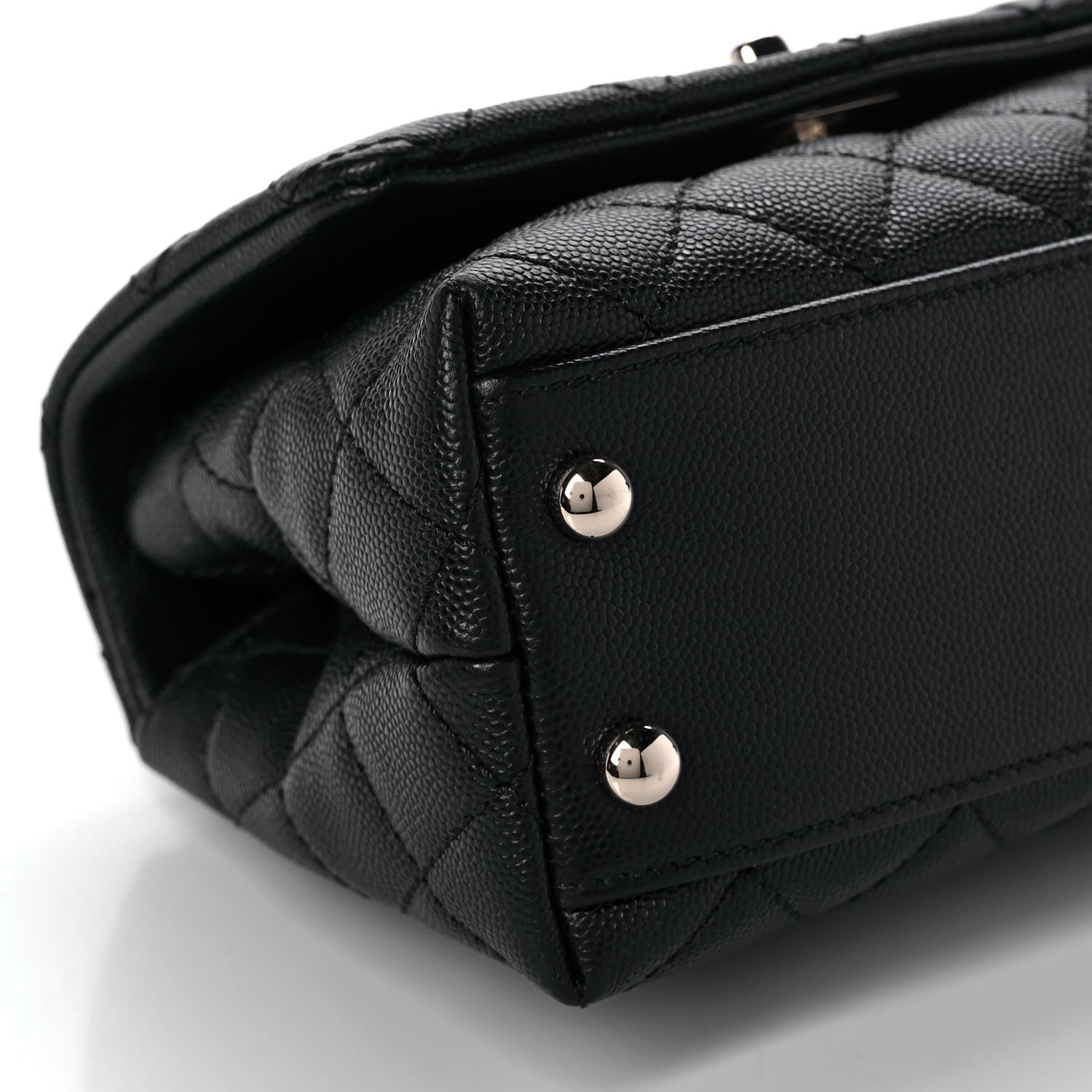Chanel Caviar Quilted Extra Mini Coco Handle Flap Black 10 of 12