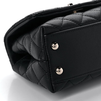 Chanel Caviar Quilted Extra Mini Coco Handle Flap Black 10 of 12