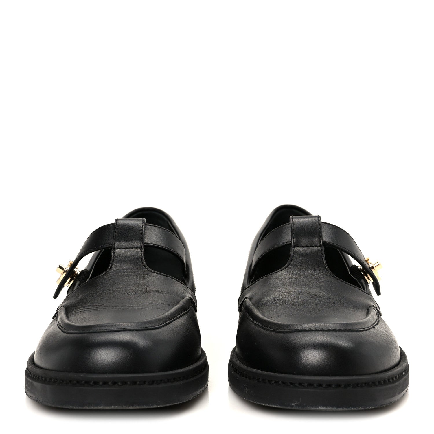 Chanel Calfskin CC Turnlock Moccasins 40 Black 3 of 11