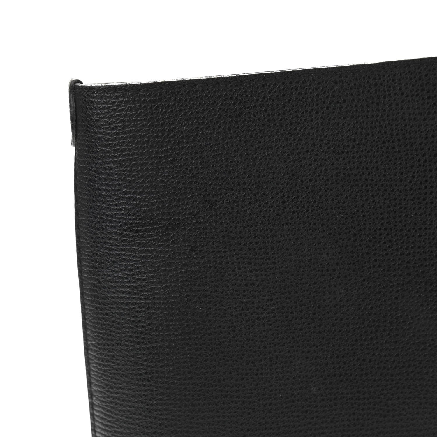 Burberry Grainy Calfskin Haymarket Check Medium Reversible Tote Black 13 of 22