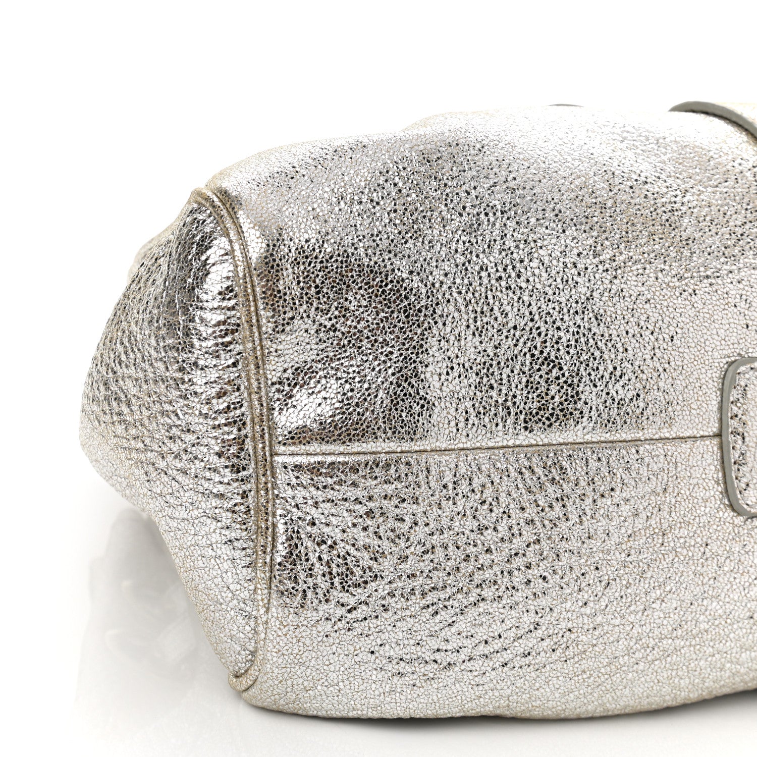 Jimmy Choo Metallic Calfskin Riki Bag Silver 8 of 11