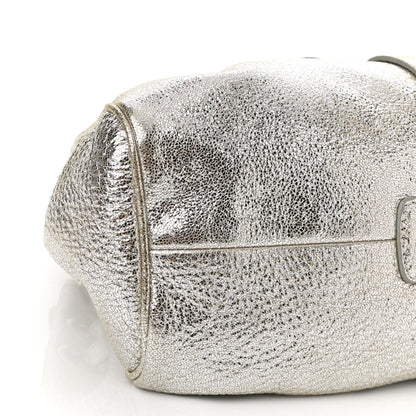 Jimmy Choo Metallic Calfskin Riki Bag Silver 8 of 11