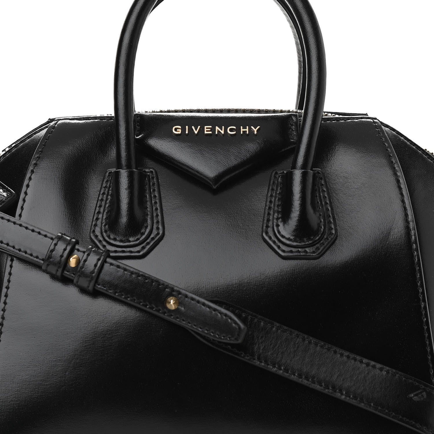 Givenchy Shiny Lord Calfskin Mini Antigona Black 7 of 11