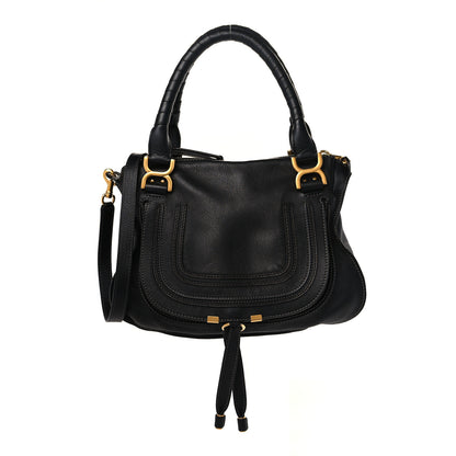 Chloe Calfskin Small Marcie Satchel Black 1 of 9
