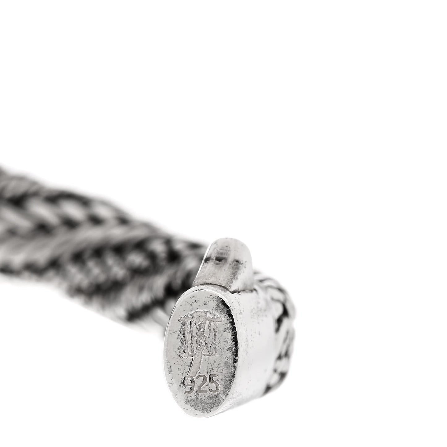 Sterling Silver 8.5mm Woven Chain Bracelet