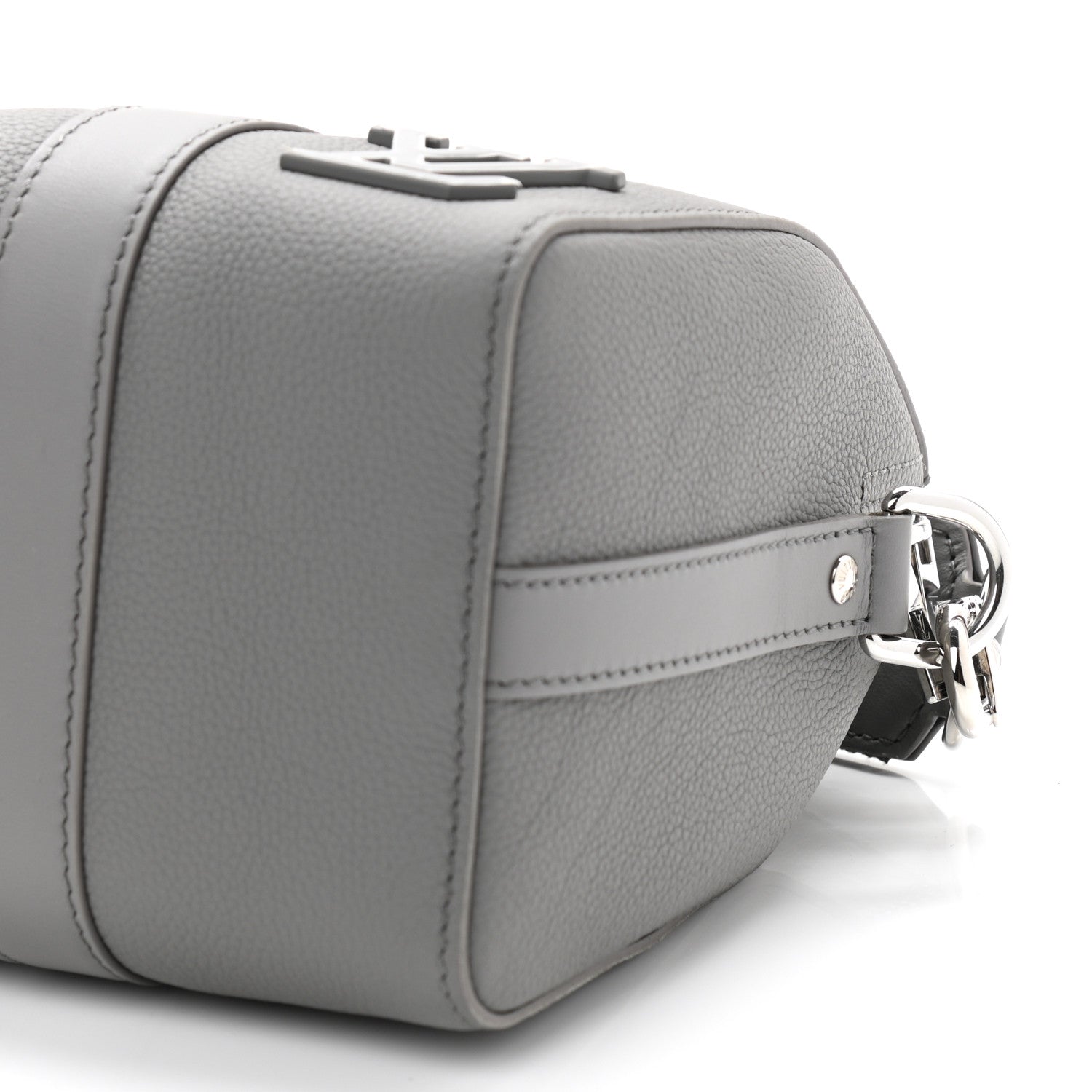 Louis Vuitton Grained Calfskin Aerogram City Keepall Gris 9 of 9
