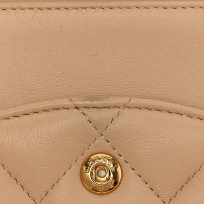 Chanel Lambskin Quilted Jumbo Double Flap Beige 25 of 26