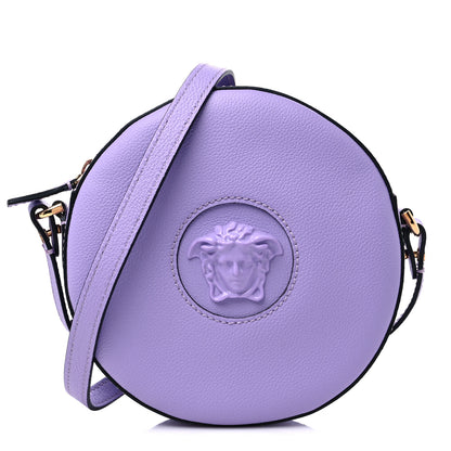 Versace Calfskin La Medusa Round Camera Bag Lilac 1 of 8