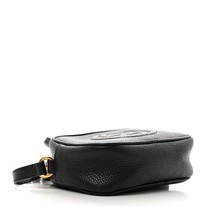 Gucci Pebbled Calfskin Mini Soho Disco Bag Black 4 of 10
