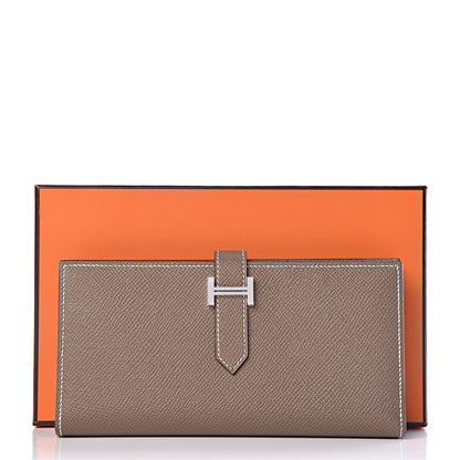 Hermes Epsom Bearn Gusset Wallet Etoupe 8 of 8