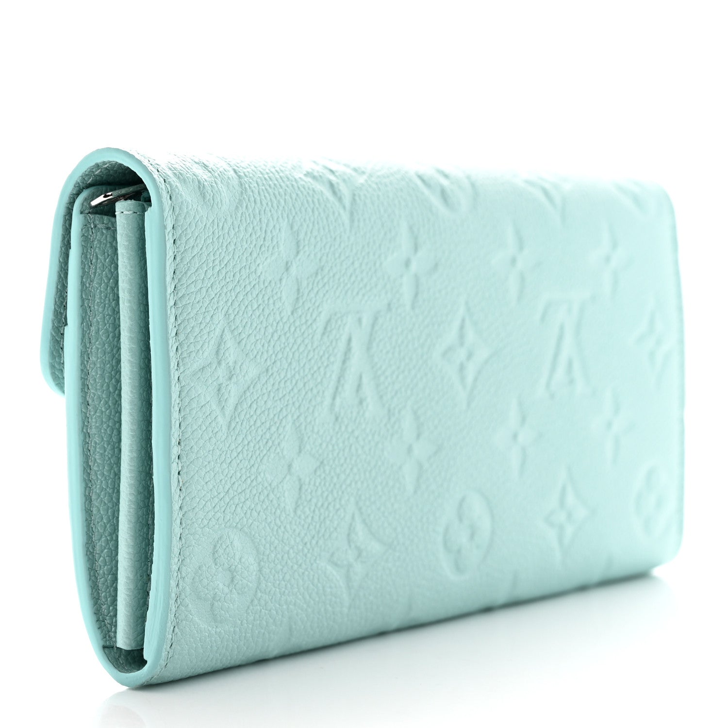 Louis Vuitton Empreinte Monogram Flower Sarah Wallet Pearly Lagoon Turquoise 3 of 7