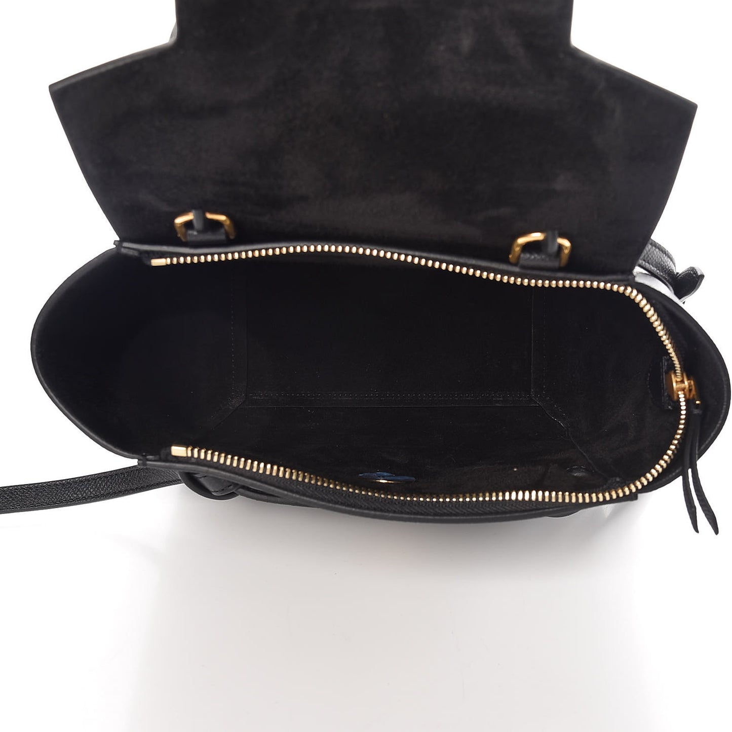 Grained Calfskin Nano Belt Bag Black