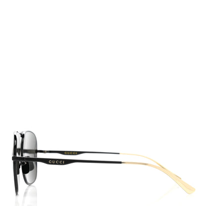 Gucci Square Aviator Sunglasses GG0335S Black 3 of 9