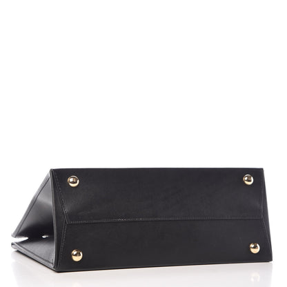 Valentino Garavani Printed Calfskin VLTN Tote Black 4 of 10