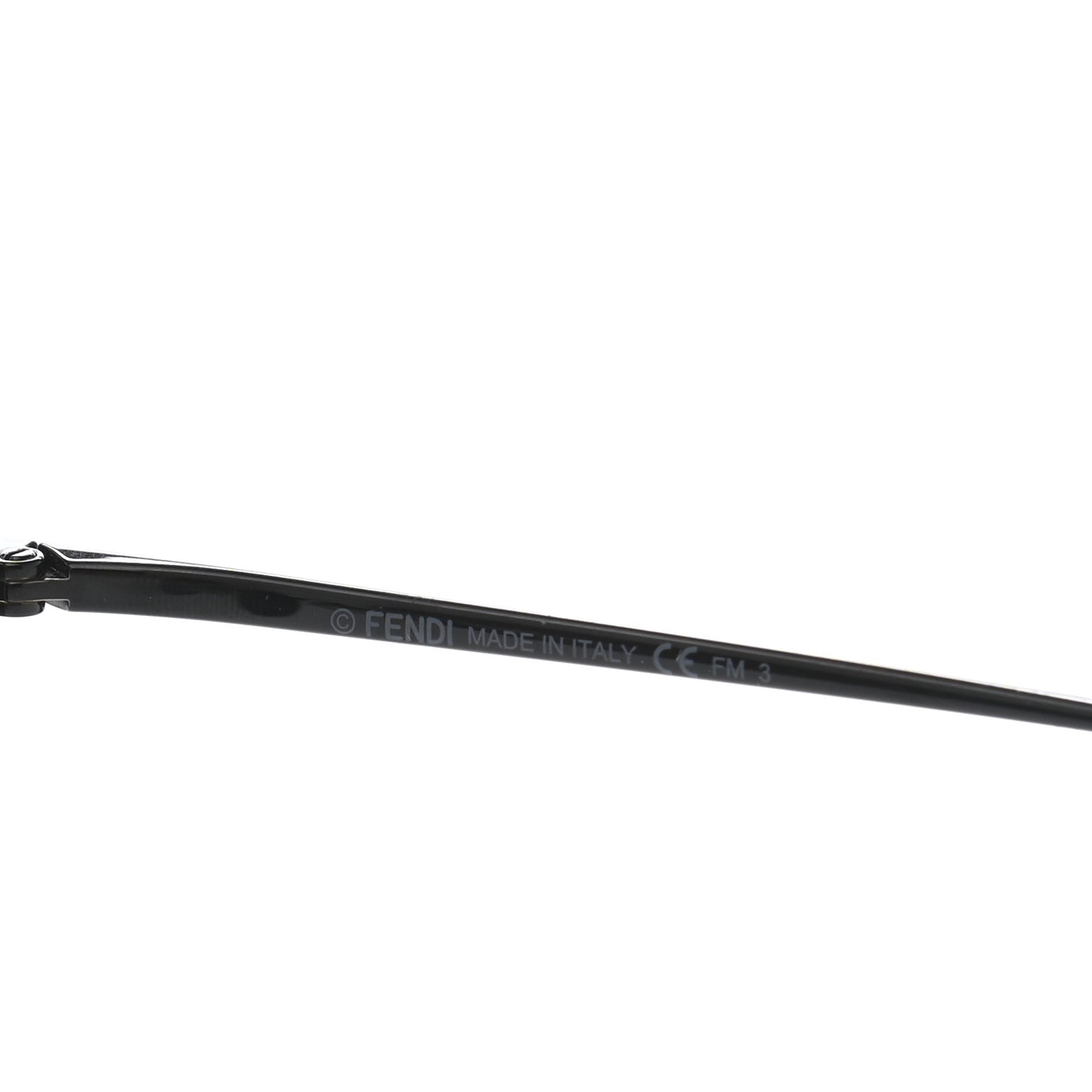 Metal F is Fendi Printed Run Away Round Frame Sunglasses FF 0285/S Black