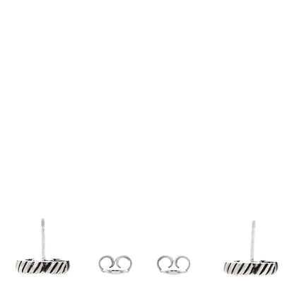Gucci Sterling Silver Torchon Double G Earrings 3 of 4