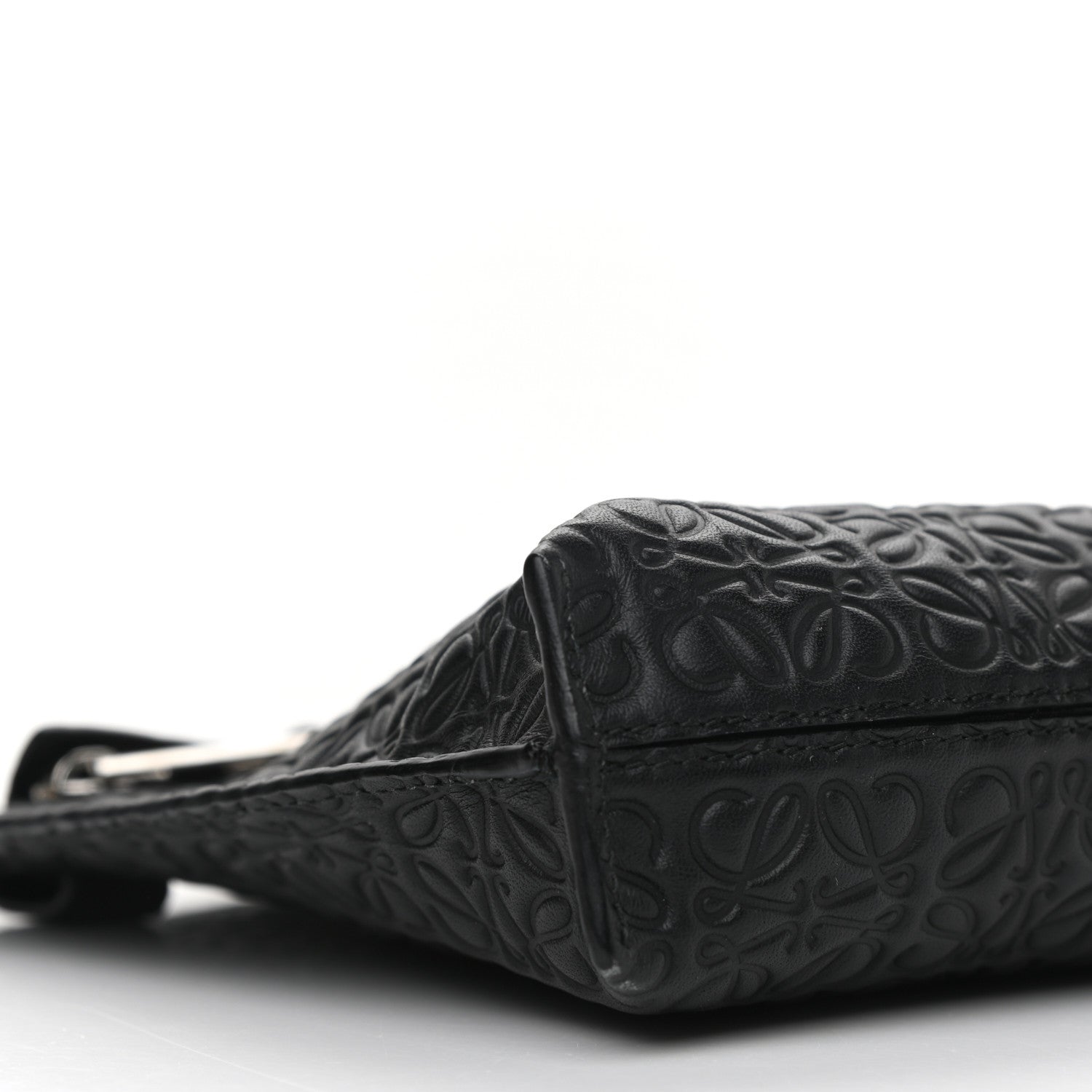 Loewe Calfskin Embossed Medium Repeat T Pouch Black 7 of 8