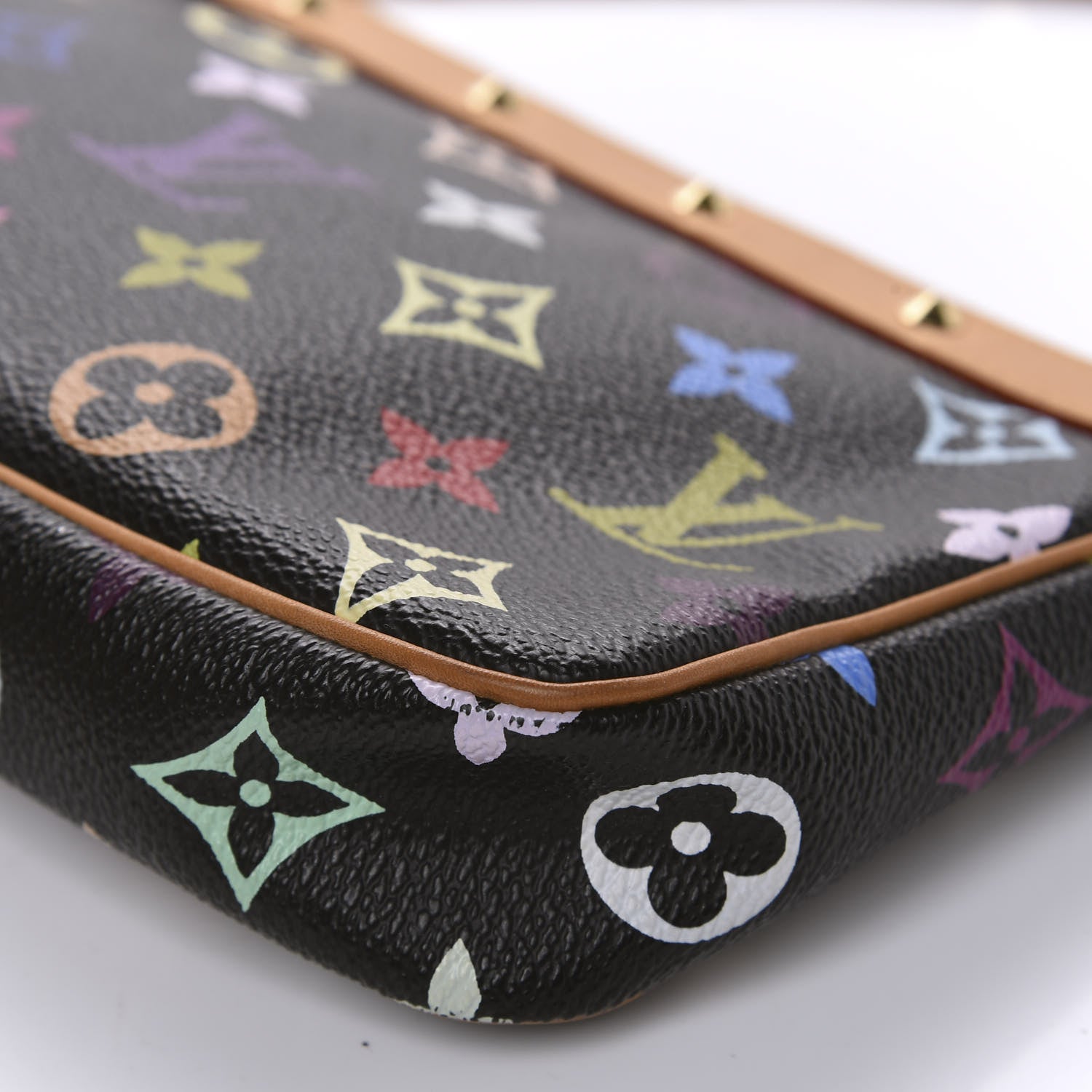 Louis Vuitton Monogram Multicolor Pochette Accessories Black 7 of 11