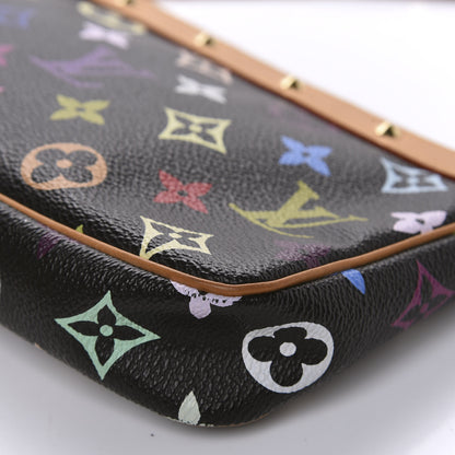 Louis Vuitton Monogram Multicolor Pochette Accessories Black 7 of 11