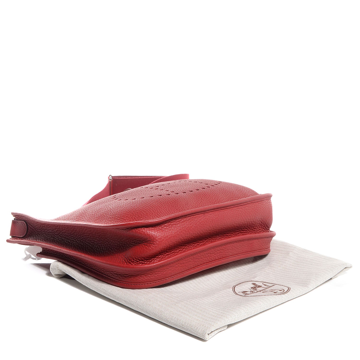 Hermes Taurillon Clemence Evelyne III PM Rouge Garance 9 of 15